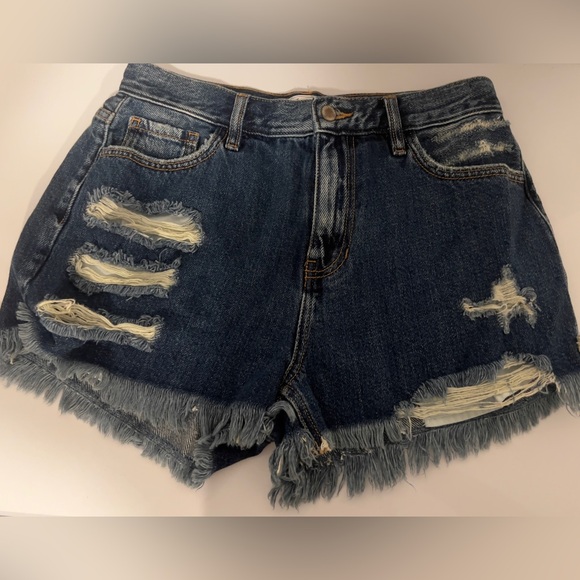 KanCan Pants - KanCan Signature Shorts Distressed High Rise Pockets Women’s Size Medium NEW